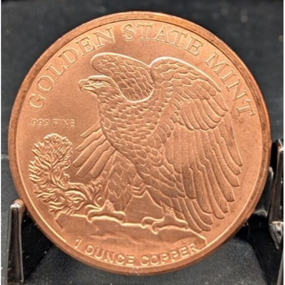 Walking Liberty 1 oz .999 Copper Round • USA Bullion Style Collectible - Picture 2 of 2